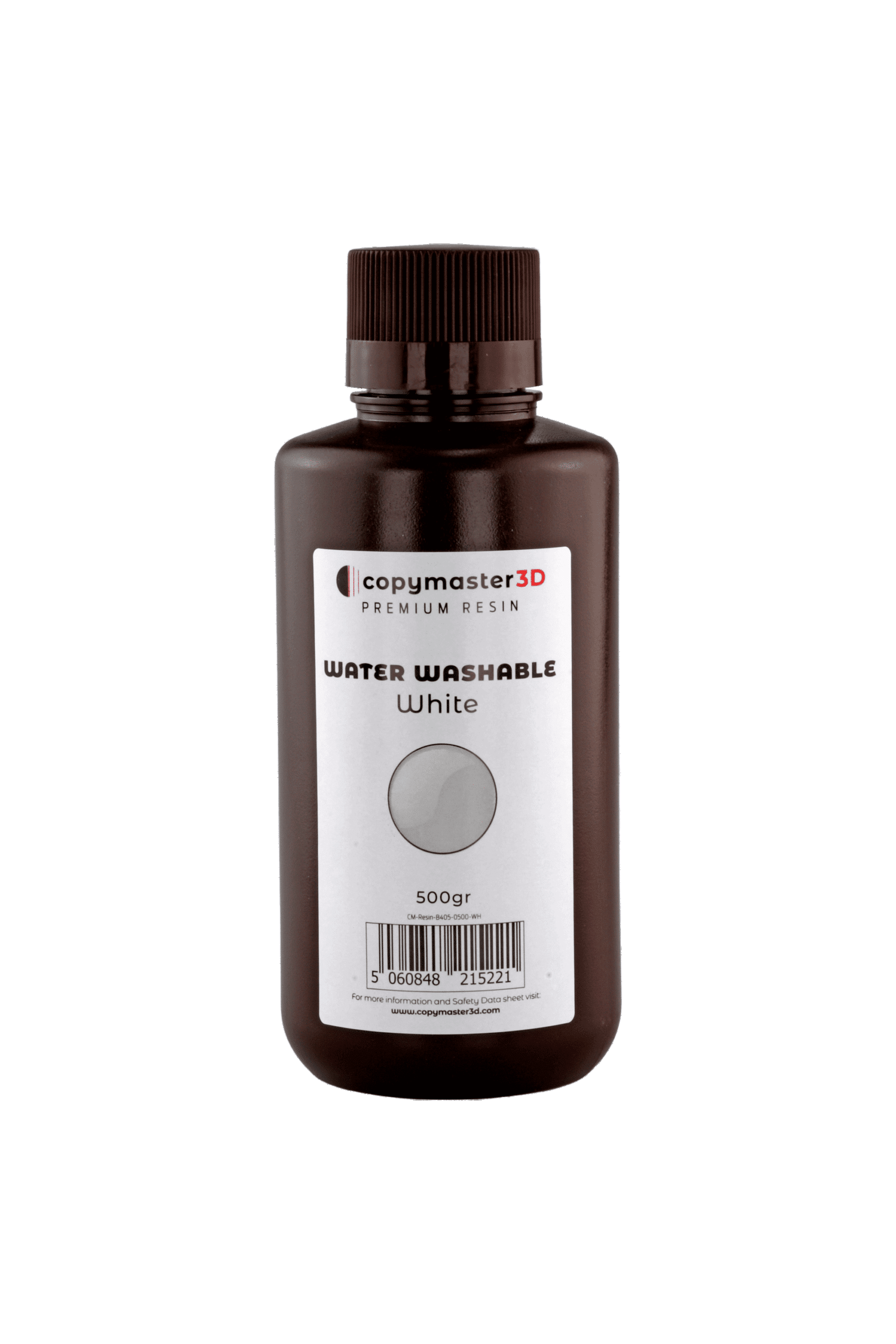 Copymaster3D-Water-Washable-UV-Resin-500-ml-White-CM-WW-B405-0500-WH-27551.png Rășină Copymaster solubilă in apă pentru imprimante 3D 500ml - imagine 5