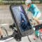 Suport telefon pentru biciclete, impermeabil, reglabil, rotatie 360 ° - imagine 4