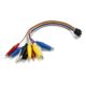 Set conector crocodil 10 fire 5 culori