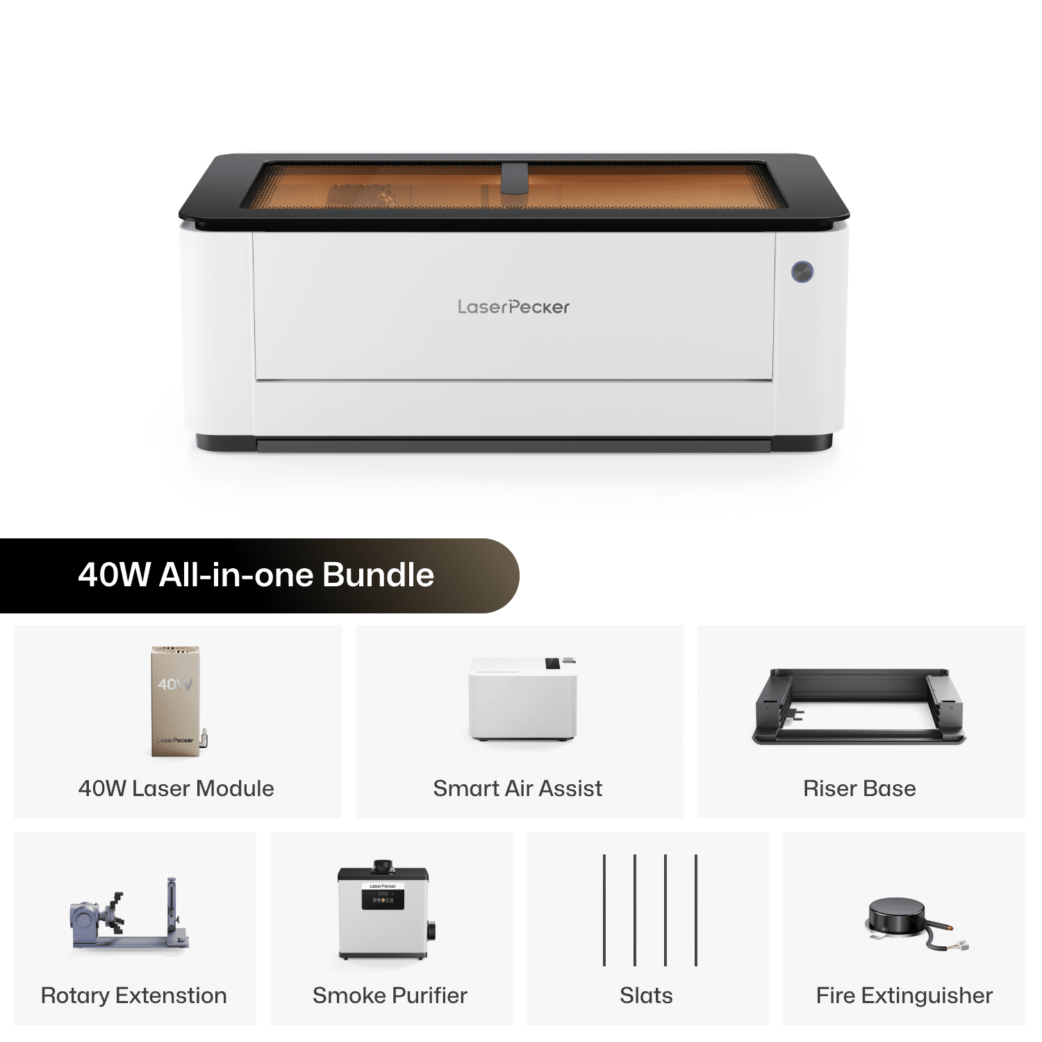 Sistem de gravura laser LaserPecker LX2 40W Advanced1 Sistem de gravura laser LaserPecker LX2 40W Advanced1