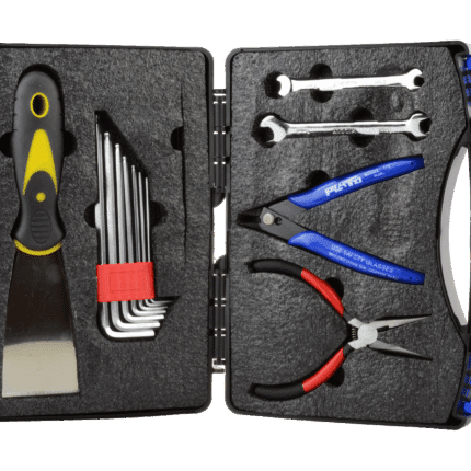 PrimaCreator Tool Kit pentru imprimante 3D racleta, clesti, sarma, chei imbus, chei fixe1