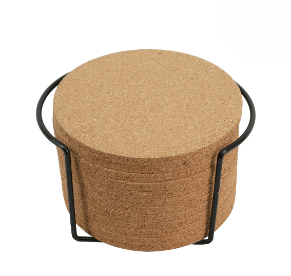 Set 12 suporturi rotunde din pluta 100 x 5 mm, ecologice si rezistente la caldura, ideale pentru gravura laser si personalizare1 Set 12 suporturi rotunde din pluta 100 x 5 mm, ecologice si rezistente la caldura, ideale pentru gravura laser si personalizare1