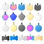 Set 20 medalioane metalice pentru gravura laser, ideale pentru etichete de identificare animale1