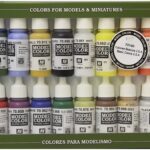 Set 16 culori acrilice de baza pentru modelism si piese printate 3D, vopsele pe baza de apa non-toxice1