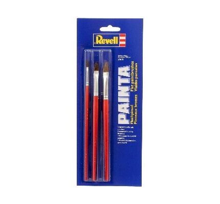 Set 3 pensule plate dimensiuni 2, 6 si 101