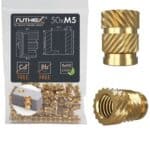 Set 50 insertii filetate M5 din alama pentru imprimare 3D – Rx-M5x9.51