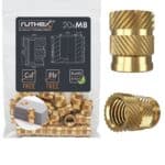 Set 20 insertii filetate M8 din alama pentru imprimare 3D – Rx-M8x12.71
