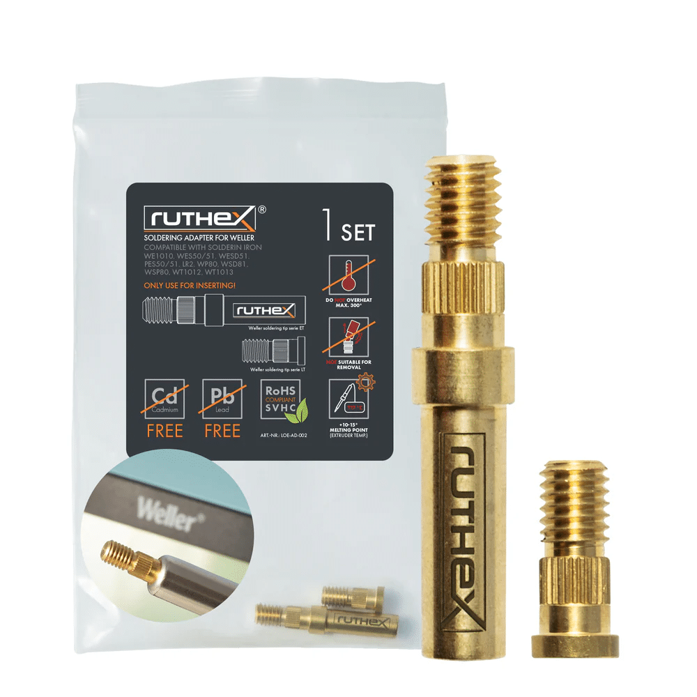 Adaptor varf letcon compatibil seriile Weller ET si LT, ideal pentru montaj insertii filetate in piese printate 3D1 Adaptor varf letcon compatibil seriile Weller ET si LT, ideal pentru montaj insertii filetate in piese printate 3D1