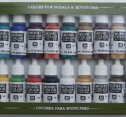 Set 16 culori acrilice pentru modelism si piese printate 3D, vopsele pe baza de apa non-toxice1