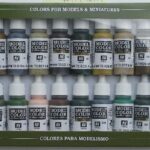Set 16 culori acrilice camuflaj militar, ideale pentru modele, diorame si piese printate 3D, vopsele pe baza de apa non-toxice1