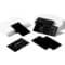 Set 60 carduri metalice din aliaj aluminiu pentru gravura laser, dimensiune 8.61 × 5.41 cm , Negru2