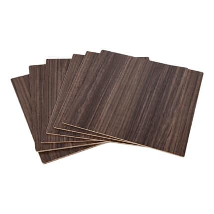 Set 10 placi placaj nuc 300 x 300 x 3 mm, finisaj premium cu textura naturala, ideale pentru gravura si taiere laser1