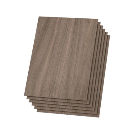Set 6 placi placaj nuc, ideale pentru taiere laser si proiecte decorative, 300 x 300 x 3 mm1