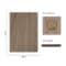 Set 6 placi placaj nuc, ideale pentru taiere laser si proiecte decorative, 300 x 300 x 3 mm2