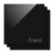 Set 3 placi acrilice negre 300 x 300 x 3 mm, finisaj lucios pentru contrast ridicat, ideale pentru gravura si taiere lase1