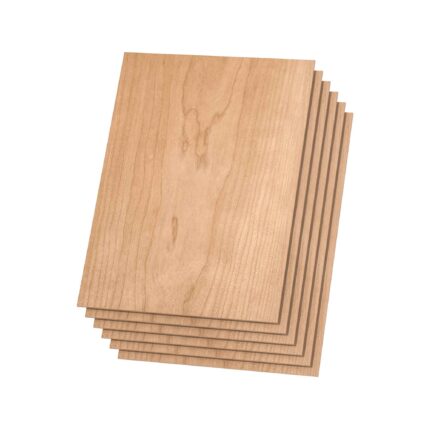 Set 6 placi placaj cires 300 x 300 x 3 mm pentru gravura si taiere laser1