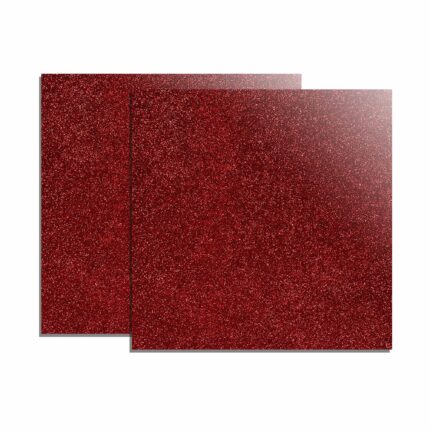 Set 2 placi acrilice rosii cu efect glitter ideale pentru gravura si taiere laser, 300 x 300 x 3 mm1