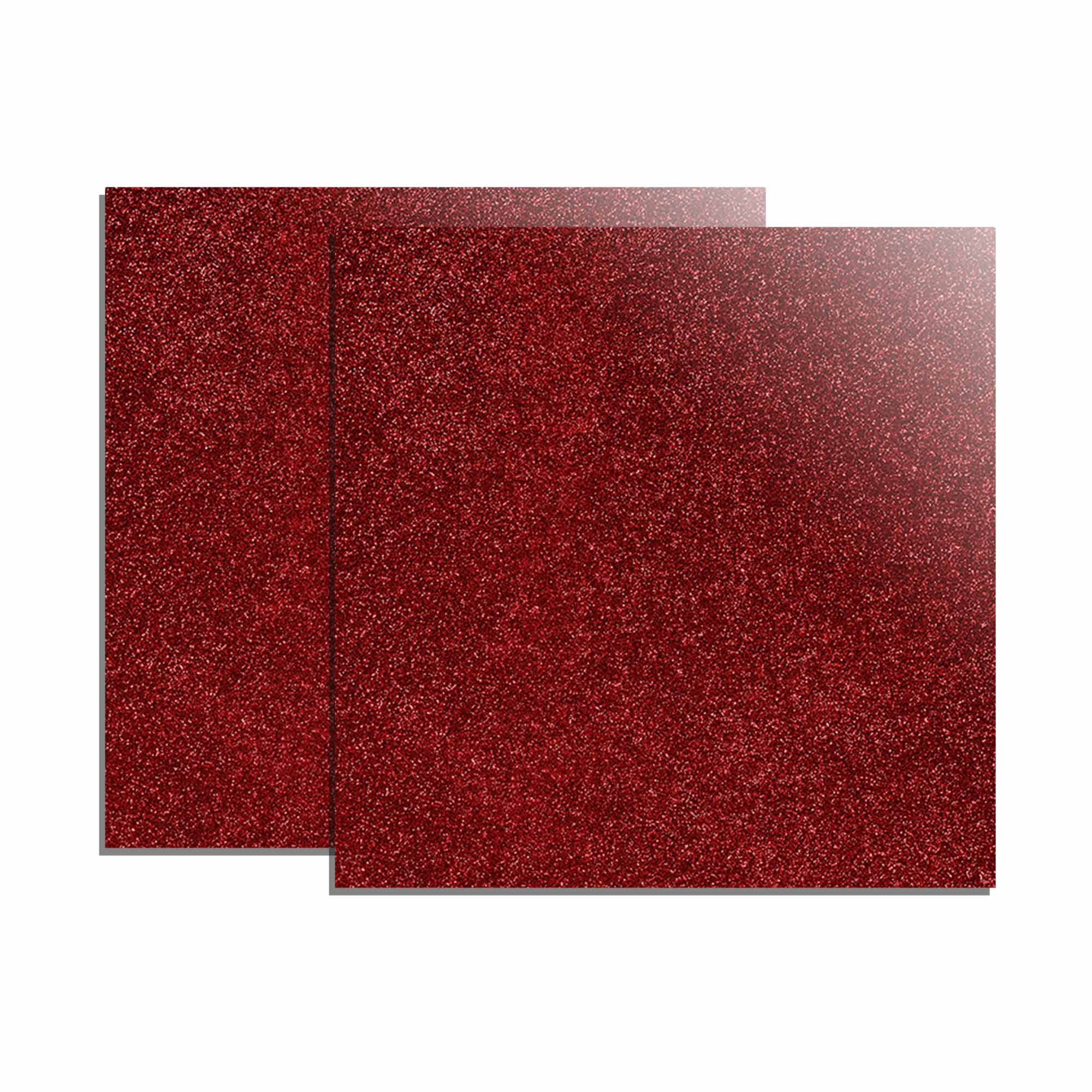 Set 2 placi acrilice rosii cu efect glitter ideale pentru gravura si taiere laser, 300 x 300 x 3 mm1 Set 2 placi acrilice rosii cu efect glitter ideale pentru gravura si taiere laser, 300 x 300 x 3 mm1