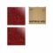 Set 2 placi acrilice rosii cu efect glitter ideale pentru gravura si taiere laser, 300 x 300 x 3 mm2