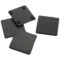 Set 4 suporturi patrate din piatra pentru gravura laser, dimensiune 10 x 10 x 5 mm2