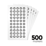 Set 500 markeri reflectorizanti 3DMAKERPRO pentru scanare 3D, 6 mm1