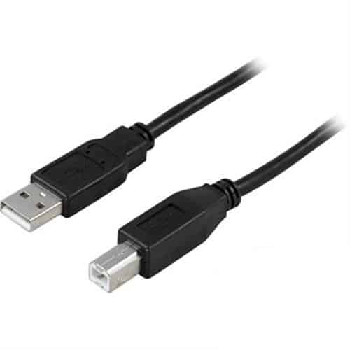 Cablu USB-A la USB-B DELTACO, compatibil USB 2.0 , lungime 1m1 Cablu USB-A la USB-B DELTACO, compatibil USB 2.0 , lungime 1m1
