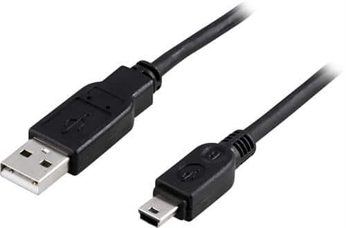 Cablu USB-A la USB mini-B DELTACO, compatibil USB 2.0 , lungime 1m1 Cablu USB-A la USB mini-B DELTACO, compatibil USB 2.0 , lungime 1m1