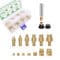 Set insertii filetate si varfuri pentru montaj termic, 77 piese cu dimensiuni M2–M81