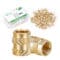 Set 50 insertii filetate M4 din alama pentru imprimare 3D, lungime 8.1 mm si diametru exterior 6.3 mm1