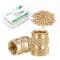Set 50 insertii filetate M5 din alama pentru imprimare 3D, lungime 9.5 mm si diametru exterior 7.1 mm1