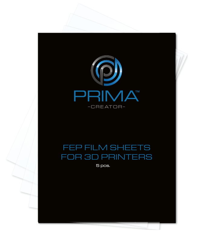 Folie FEP PrimaCreator pentru imprimante 3D cu rasina 140x200mm 5 buc1 Folie FEP PrimaCreator pentru imprimante 3D cu rasina 140x200mm 5 buc1